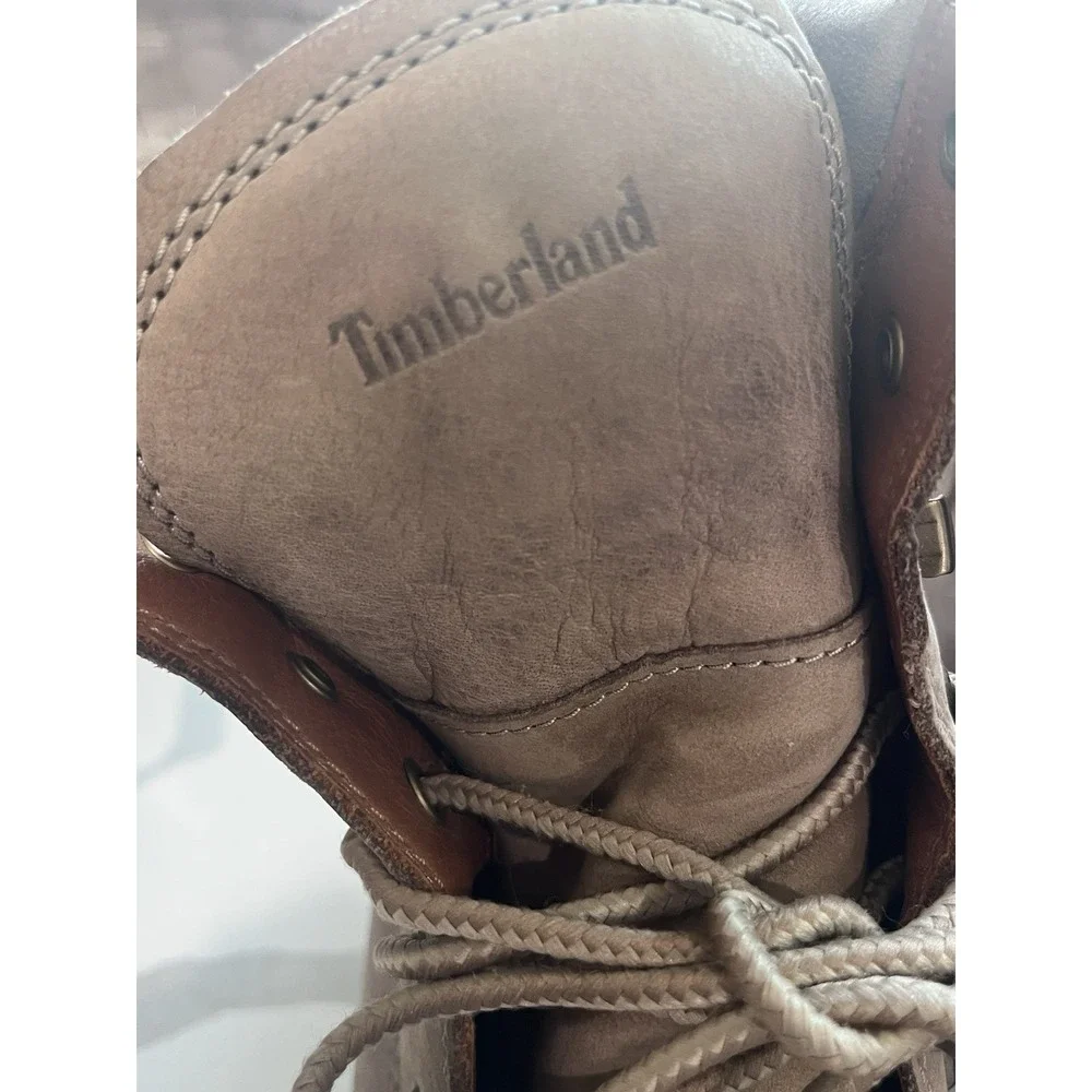 TIMBERLAND Courmayeur Valley 6 Inch Taupe Nubuck Waterproof Boots sz 11 Womens
